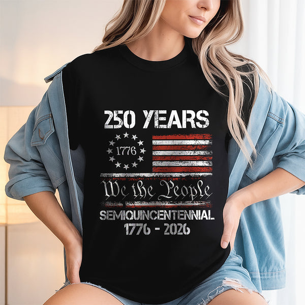 America’s 250th Anniversary United States Semiquincentennial Dark Basic Tee