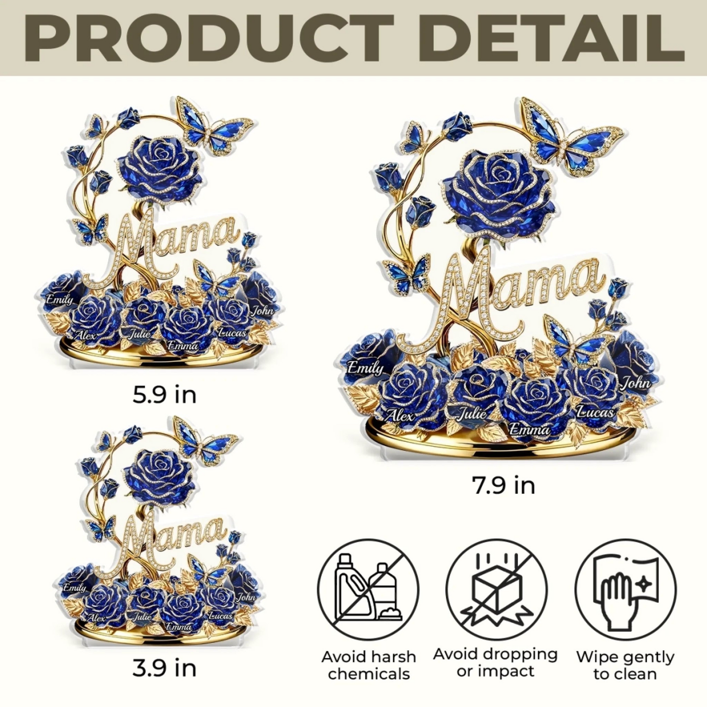 Custom Acrylic Plaque - Personalized Mother's Day Gifts For Mom, Grandma - Grandma And Mom Forever