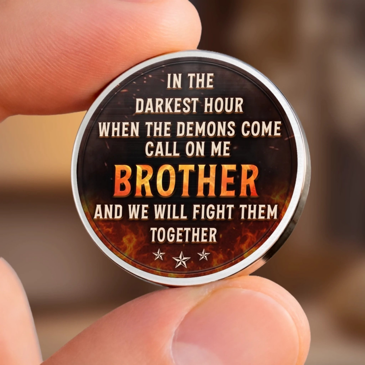 Custom Pocket Hug - Personalized Birthday Gifts For Brother - Brothers Today Tomorrow Always