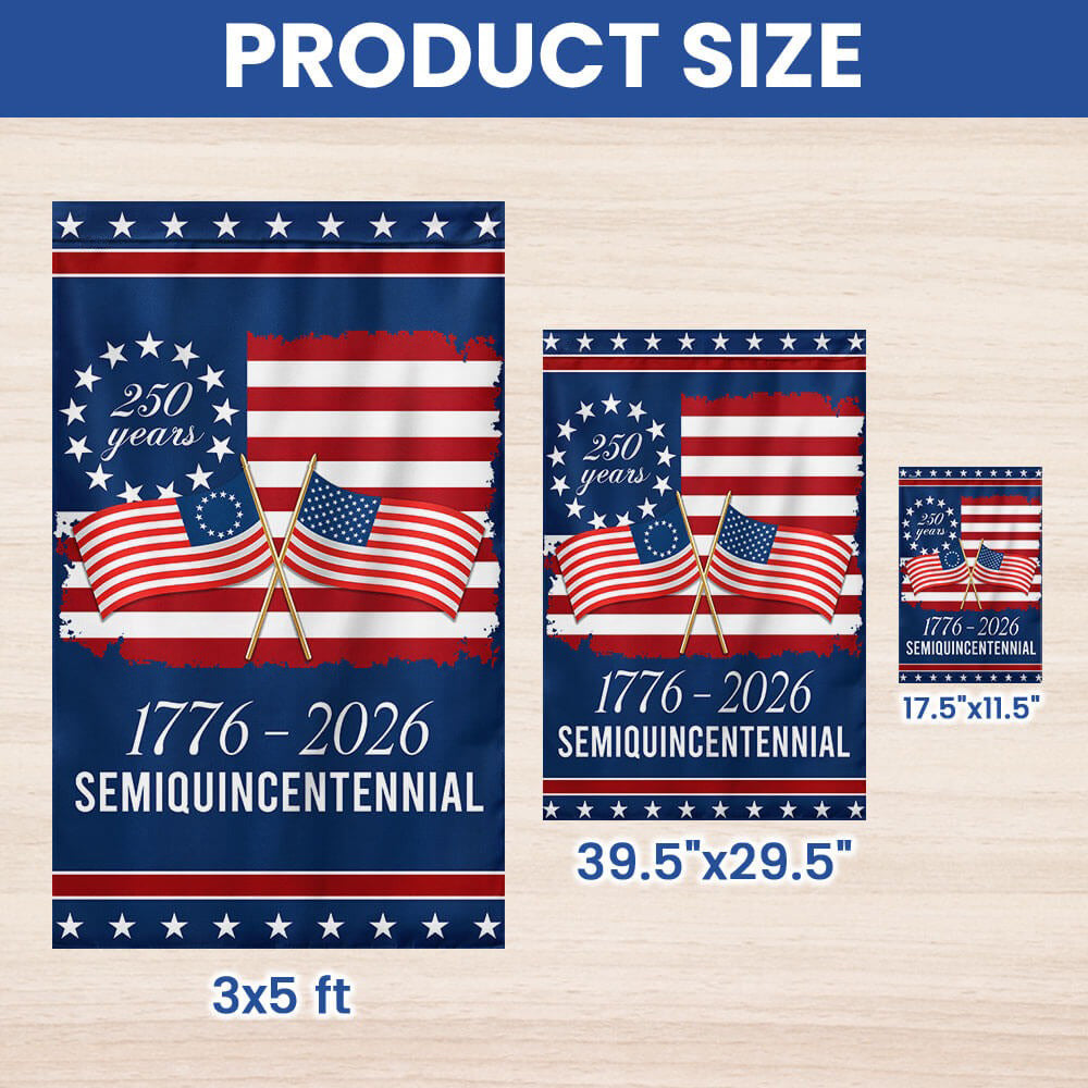 America 250th Anniversary Semiquincentennial Decorative Flag