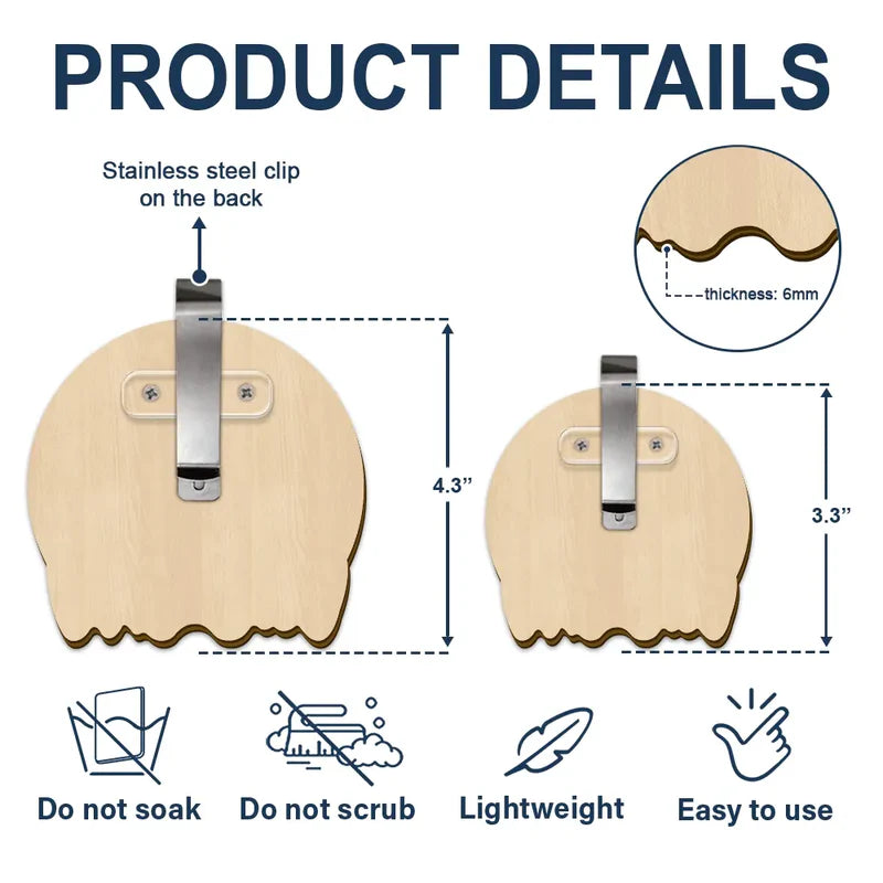 Custom Photo “Drive Safe I Love You” Car Visor Clip – Personalized Couple Gift