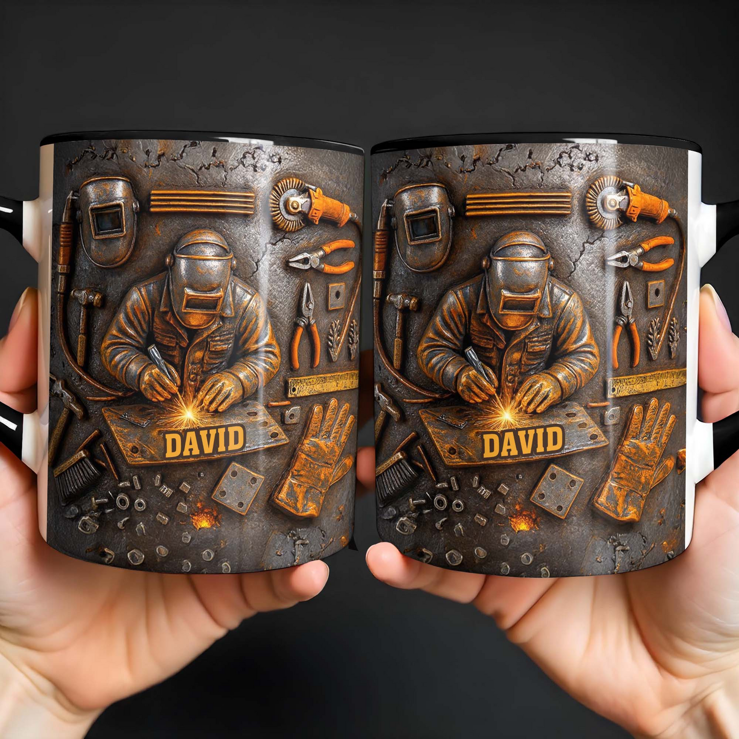 A Durable Bond Crafted with Love, Custom Accent Mug, Gift For Craftsmen