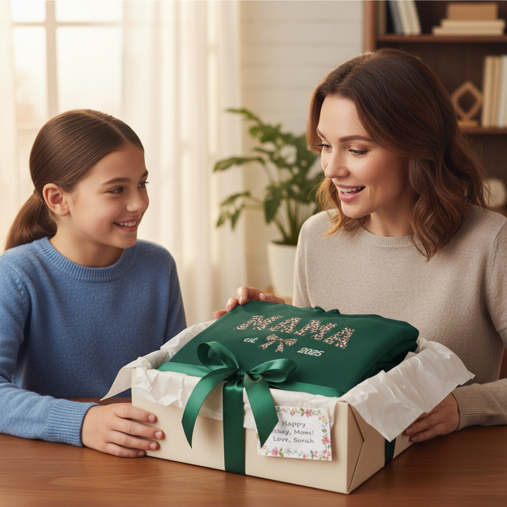 Custom Unisex Hoodie With Design On Sleeve - Personalized Mother's Day Gifts For Mom, Grandma - Born To Be Mama