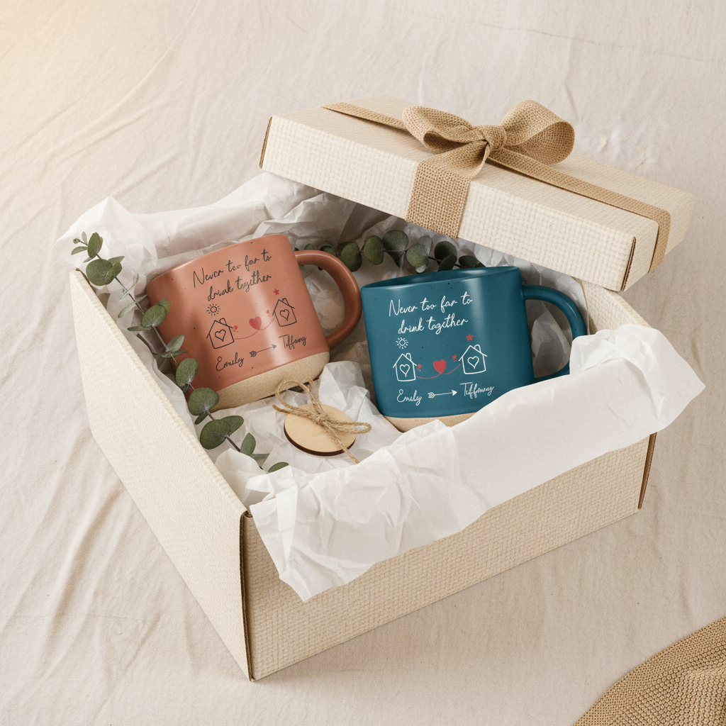 I Wish You Lived Next Door Friendship Mug - Meaningful Gift For Friends