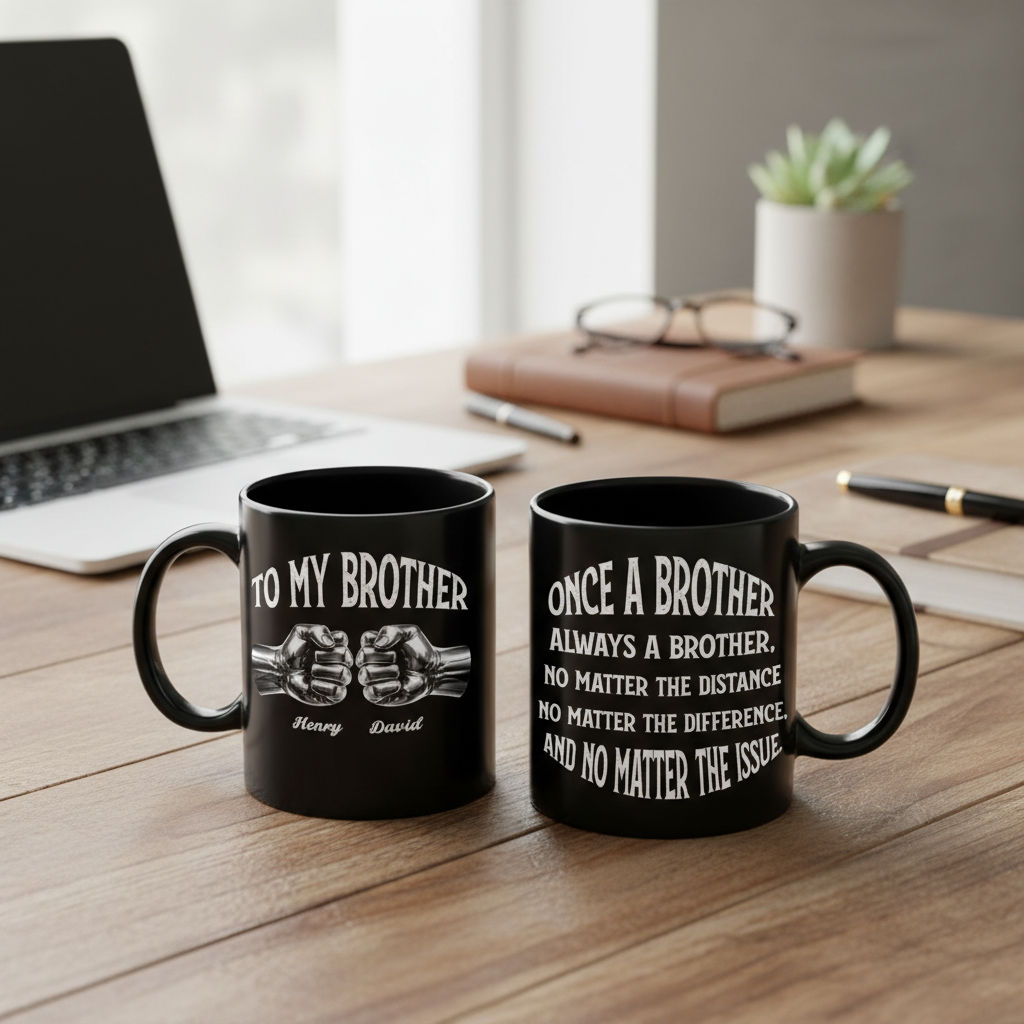 Once A Brother And Always A Brother - Personalized Custom Coffee Mug