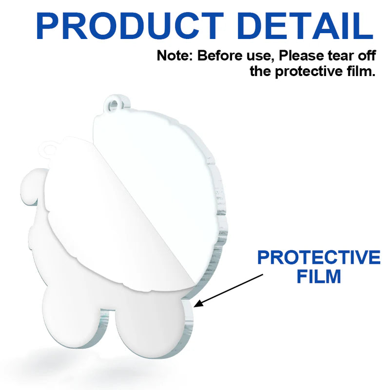 Baby First Christmas Baby Carriage 3D Effect - Personalized Custom Shaped Acrylic Ornament