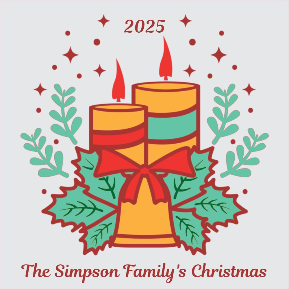 3D Layered Papercut Christmas Candle Framed Picture - Perfect Holiday Home Décor & Family Gift