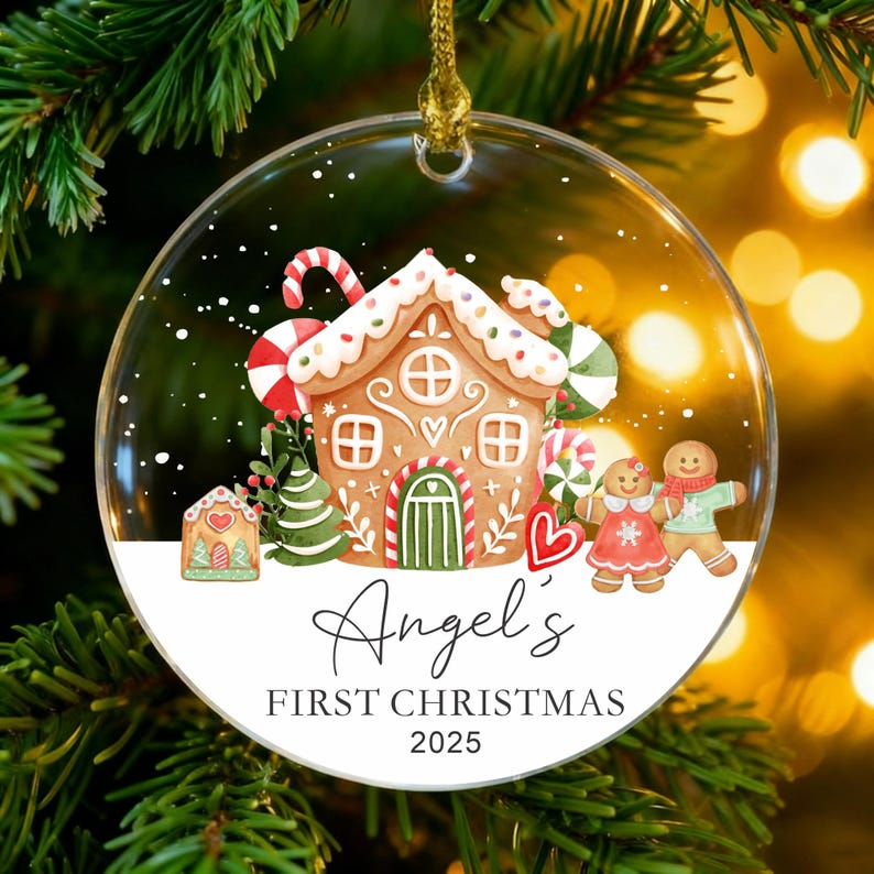 Baby's First Christmas Ornament,Personalised Christmas Bauble Keepsake,Baby 1st Xmas Decoration,New Baby Gift,1st Christmas Gift 2025