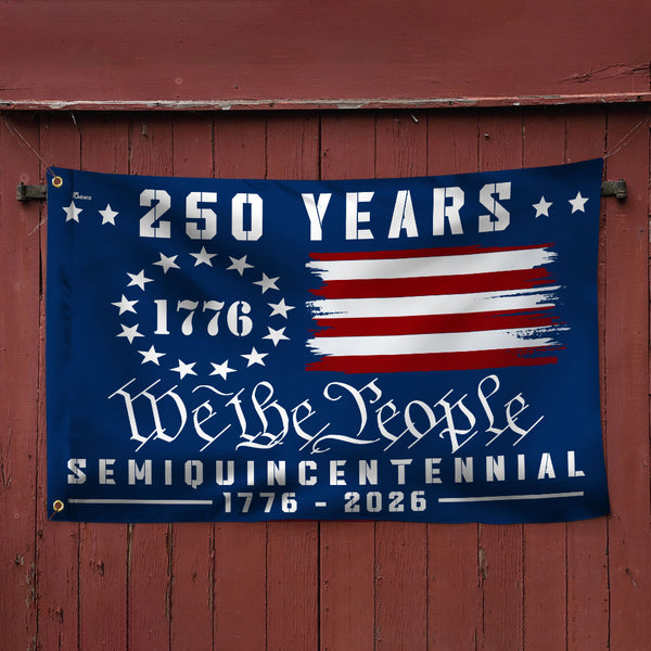 American Flag - America 250th Anniversary We The People Grommet Flag