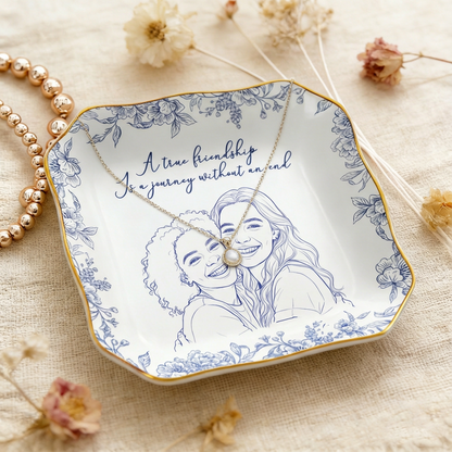 Soul Sister Keepsake Photo Dish - A Personalized Jewelry Gift for Best Friends