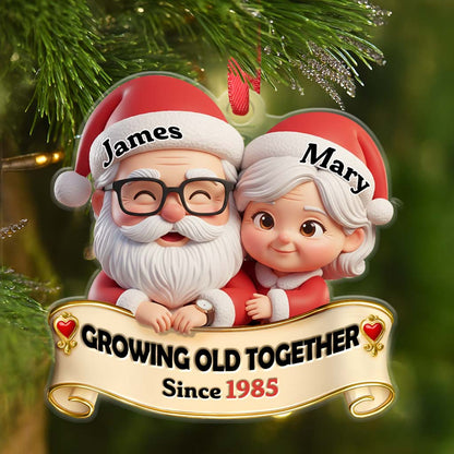 Personalized Christmas Ornament – Growing Old Together 2
