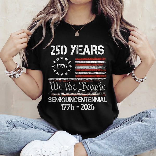 America’s 250th Anniversary United States Semiquincentennial Dark Basic Tee
