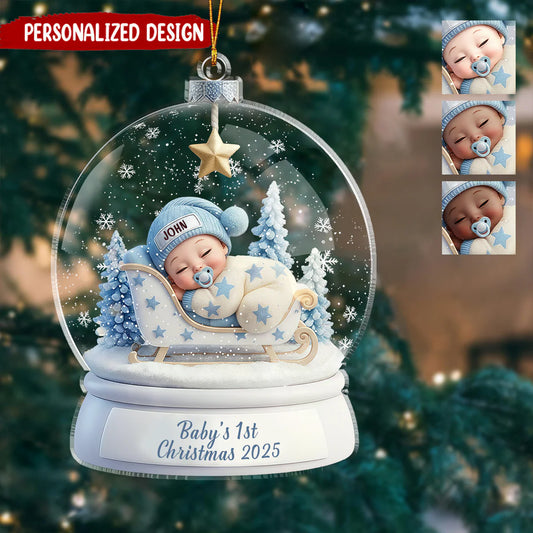 Baby's First Christmas Ornament, Personalized Newborn Christmas Ornament