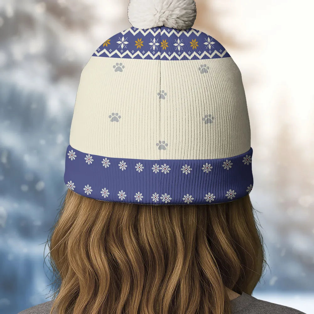 Look At My Dog Photo - Personalized Custom Bobble Beanie Hat