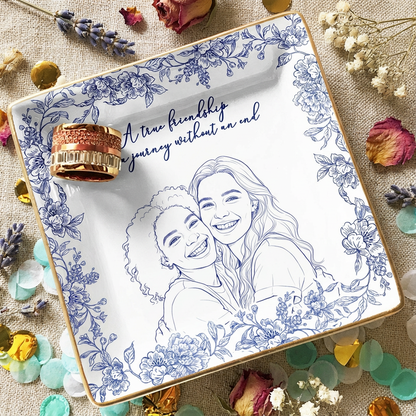 Soul Sister Keepsake Photo Dish - A Personalized Jewelry Gift for Best Friends