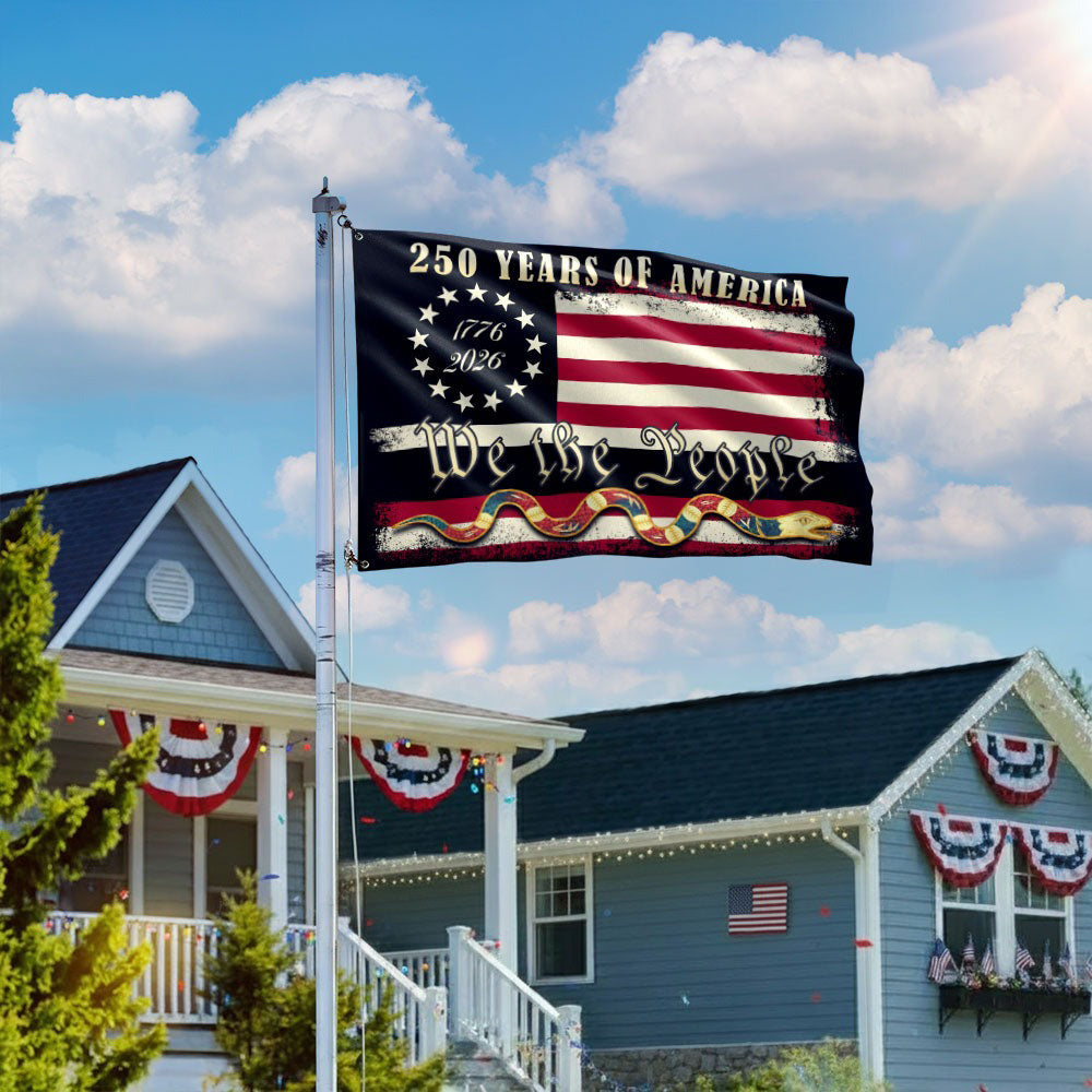 We The People 1776 2026 Flag, 250 Years of American Heritage Patriotic