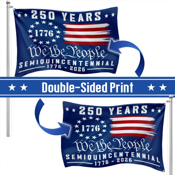 American Flag - America 250th Anniversary We The People Grommet Flag
