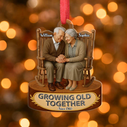 Our First Chirstmast Ornament - Personalized Acrylic Ornament - Custom Name And Year