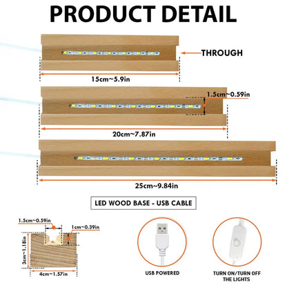 Custom Concert Ticket - Personalized Acrylic Block LED Night Light - Surprise Valentine's Day Gift for her, for him