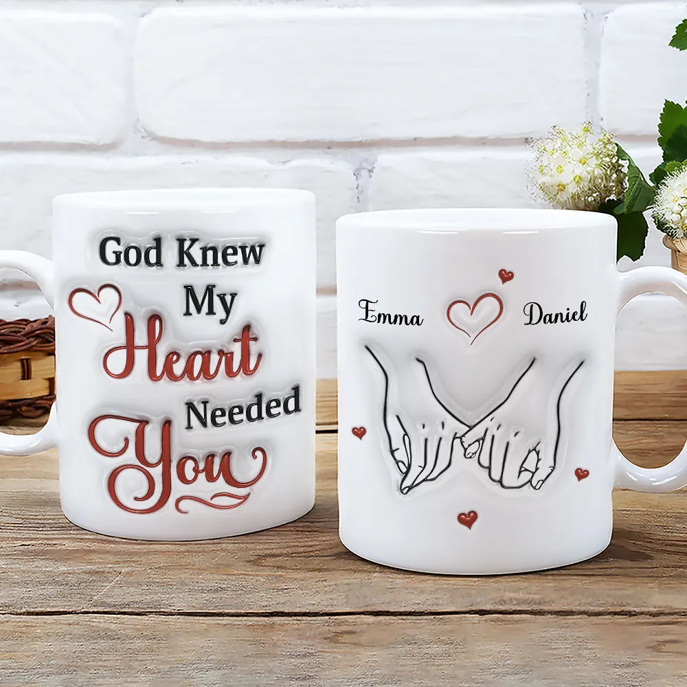 My Heart Needs You - Personalized Custom 3D Effect Mug