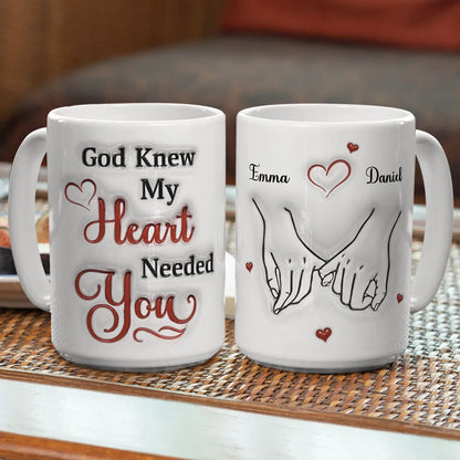My Heart Needs You - Personalized Custom 3D Effect Mug