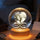 Eternal Love Custom Couple Photo Inside Infinity Heart - Personalized Crystal Ball LED Night Light - Valentine's Day Gift For Couple, For Her, For Him