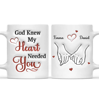 My Heart Needs You - Personalized Custom 3D Effect Mug