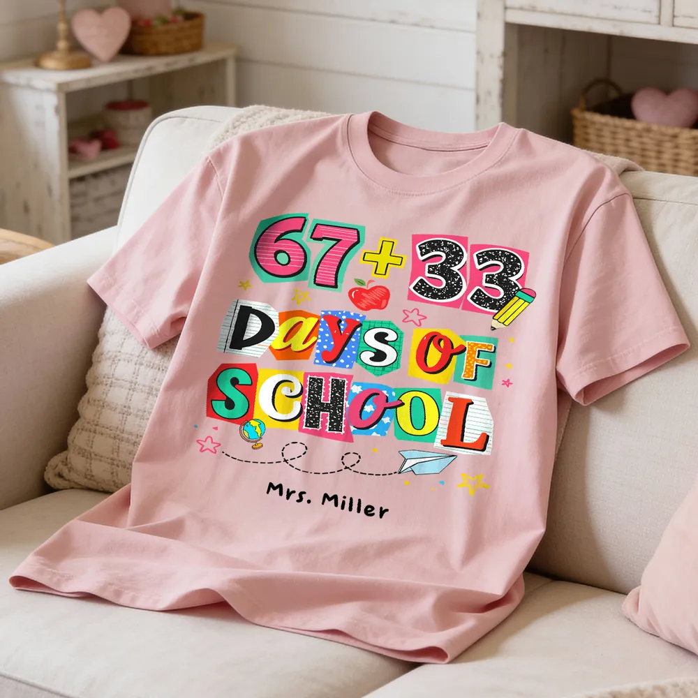One Hundred Days Later 100 Days Of School Celebration - Personalized Classic Tee