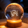 Our Family Loving Handprint - Personalized Crystal Ball LED Night Light - Sentimental Gift for Mom, Dad