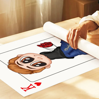 My King My Queen Y2K Couple - Personalized Poster - Valentine's Day Gift, Anniversary Gift For Him, For Her