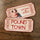 Funny Couple Pound Town Ticket - Personalized Wooden Ornament - Gift For Him, Gift For Her