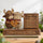 3D Effect Couple Animals Gnome Anniversary Date Calendar - Personalized 2-Layered Wooden Plaque