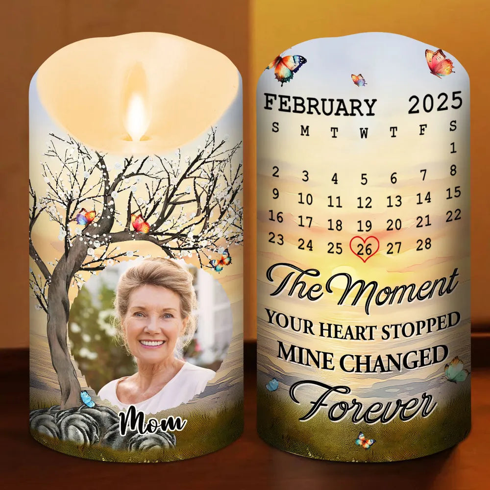Mine Changed Forever - Personalized Custom LED Candle