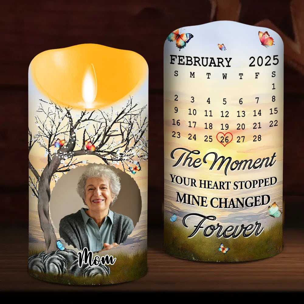 Mine Changed Forever - Personalized Custom LED Candle
