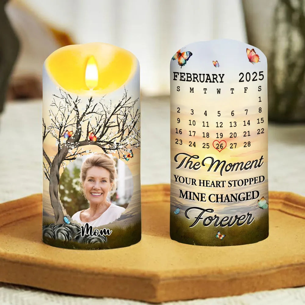 Mine Changed Forever - Personalized Custom LED Candle