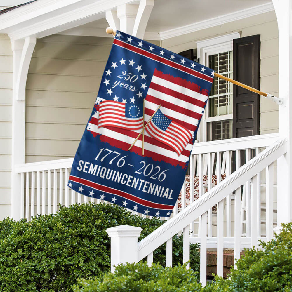 America 250th Anniversary Semiquincentennial Decorative Flag