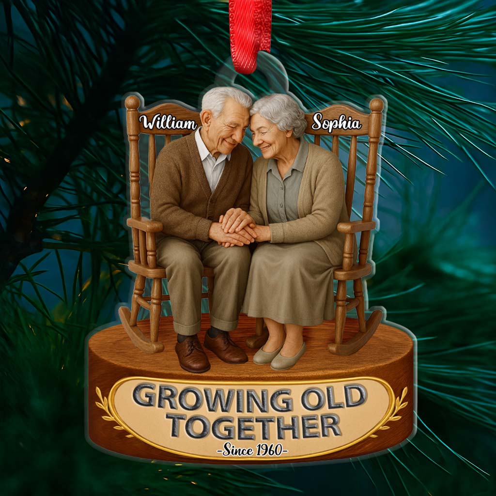 Our First Chirstmast Ornament - Personalized Acrylic Ornament - Custom Name And Year