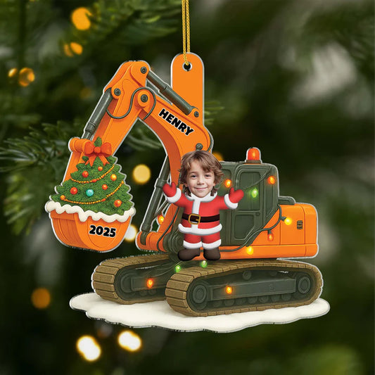 Personalised Acrylic Christmas Ornament for Kids with Photo