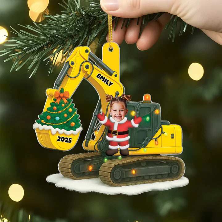 Personalised Acrylic Christmas Ornament for Kids with Photo