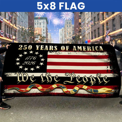 We The People 1776 2026 Flag, 250 Years of American Heritage Patriotic