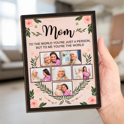 Custom Photo You Are My Heart, My Strength, My Everything - Family Personalized Custom 2-Layered Wooden Plaque With Stand - Gift For Mom, Daughter