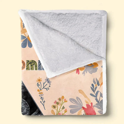 Custom Photo Dream Big, Little One - Family Personalized Custom Blanket - Mother's Day, Baby Shower Gift, Gift For First Mom