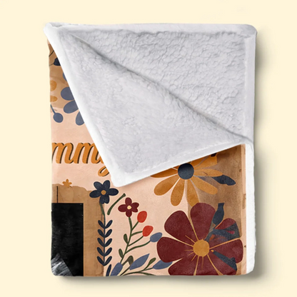 Custom Photo Tiny Hands, Tiny Feet, Big Love - Family Personalized Custom Blanket - Mother's Day, Baby Shower Gift, Gift For First Mom