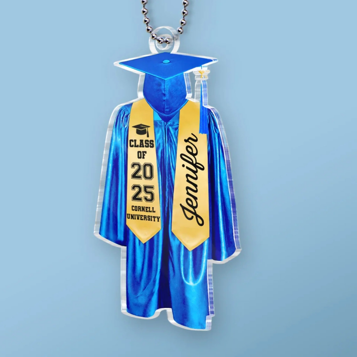 Today Is A New Beginning - Family Personalized Custom Car Ornament - Acrylic Custom Shaped - Graduation Gift For Family Members, Siblings, Brothers, Sisters