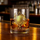 Personalised Golden Shield Initial Name Rock Whiskey Glass Old Fashioned Anniversary Birthday Gift for Man Bartender Whiskey Enthusiast