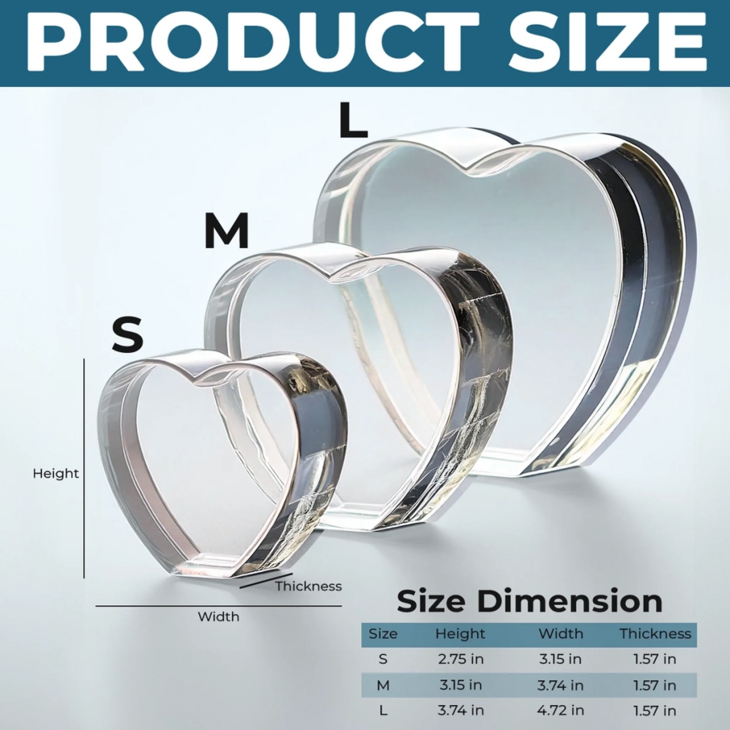 Custom Photo 3D Crystal Heart Shaped - Personalized Pet Memorial Sympathy Gifts For Dogs - Love Lives On Beyond Goodbye