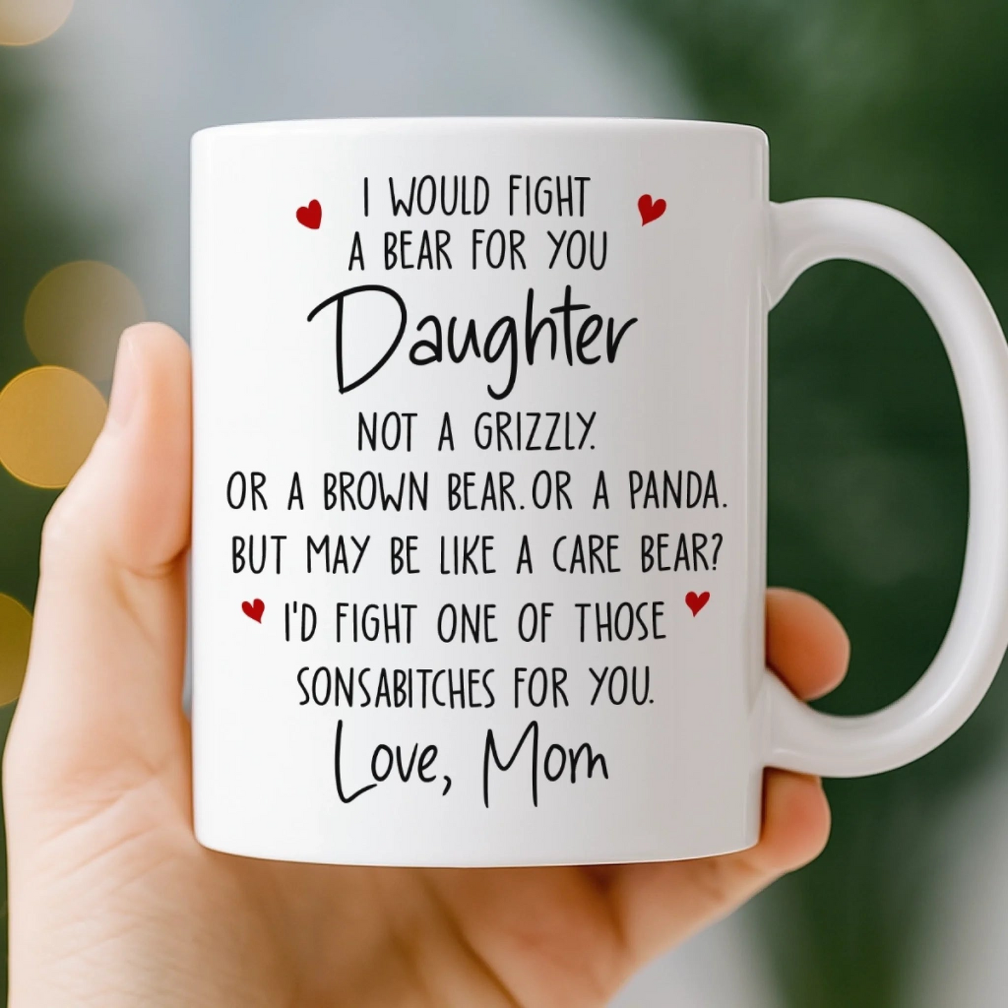 Custom Mug - Personalized Birthday Gifts For Mom, Dad, Son, Daughter - You Make Our World Sweeter