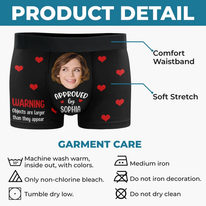 Custom Photo Boxer Briefs, Men's Boxers - Personalized Anniversary Wedding Gifts For Husband And Wife, Him And Her - Life Is Better Together