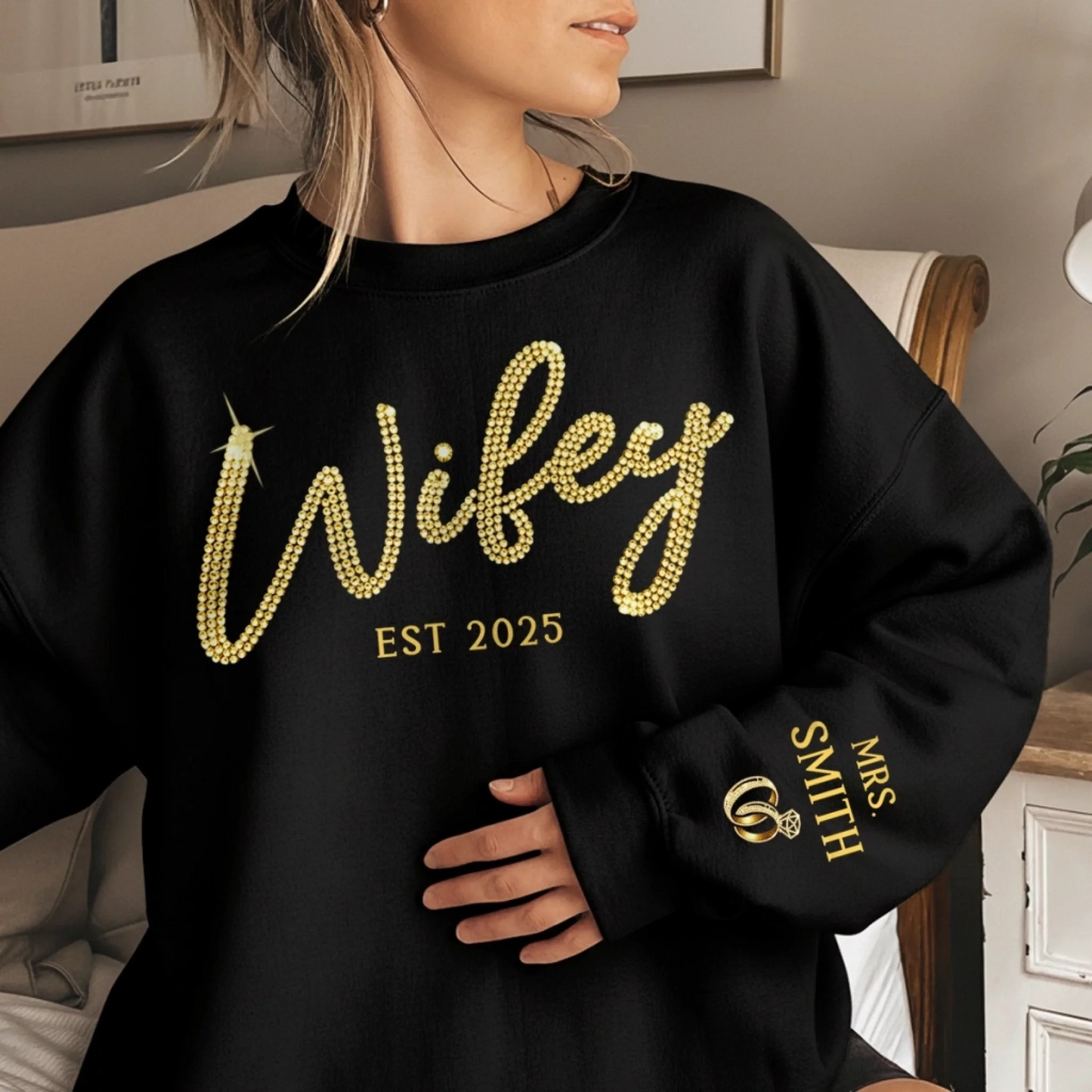 Custom Unisex Sweatshirt With Design On Sleeve - Personalized Anniversary Wedding Gifts For Husband And Wife, Him And Her - You Make Life Feel Kinder