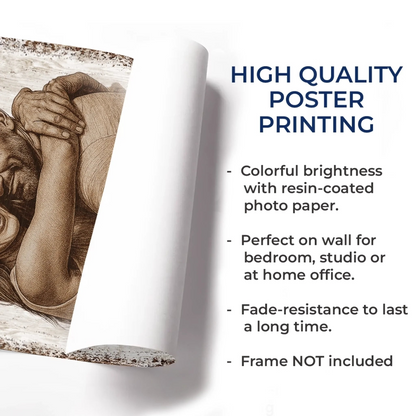 Custom Photo Vertical Poster - Personalized Anniversary Wedding Gifts For Husband And Wife, Him And Her - You Make My Days Lighter